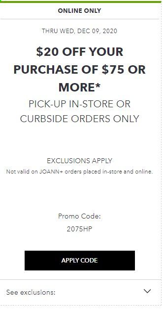 JOANN Weekly Ad Flyer December 6 to December 9