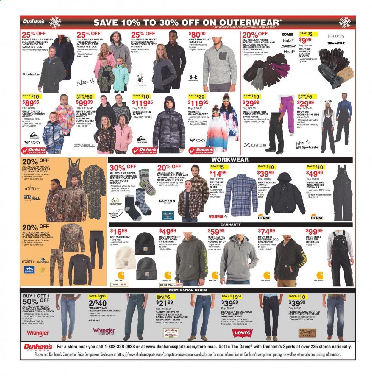 Dunham's Sports (MI, PA, WI) Weekly Ad Flyer December 5 to December 10