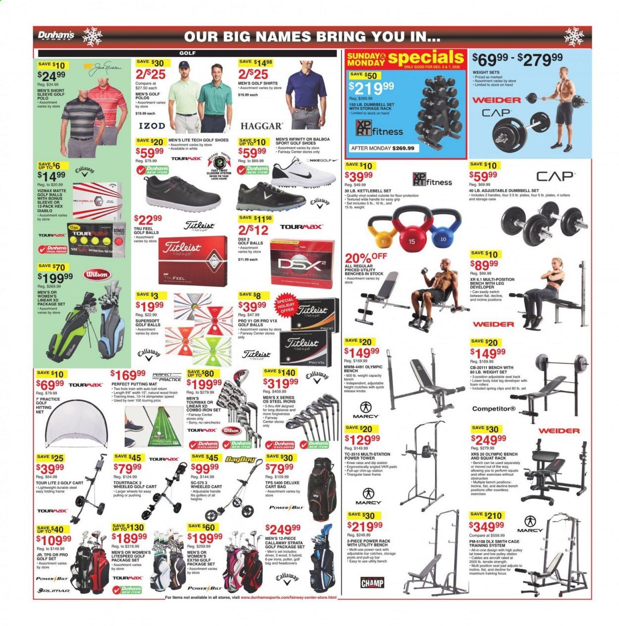Dunham's Sports (PA) Weekly Ad Flyer December 5 to December 10