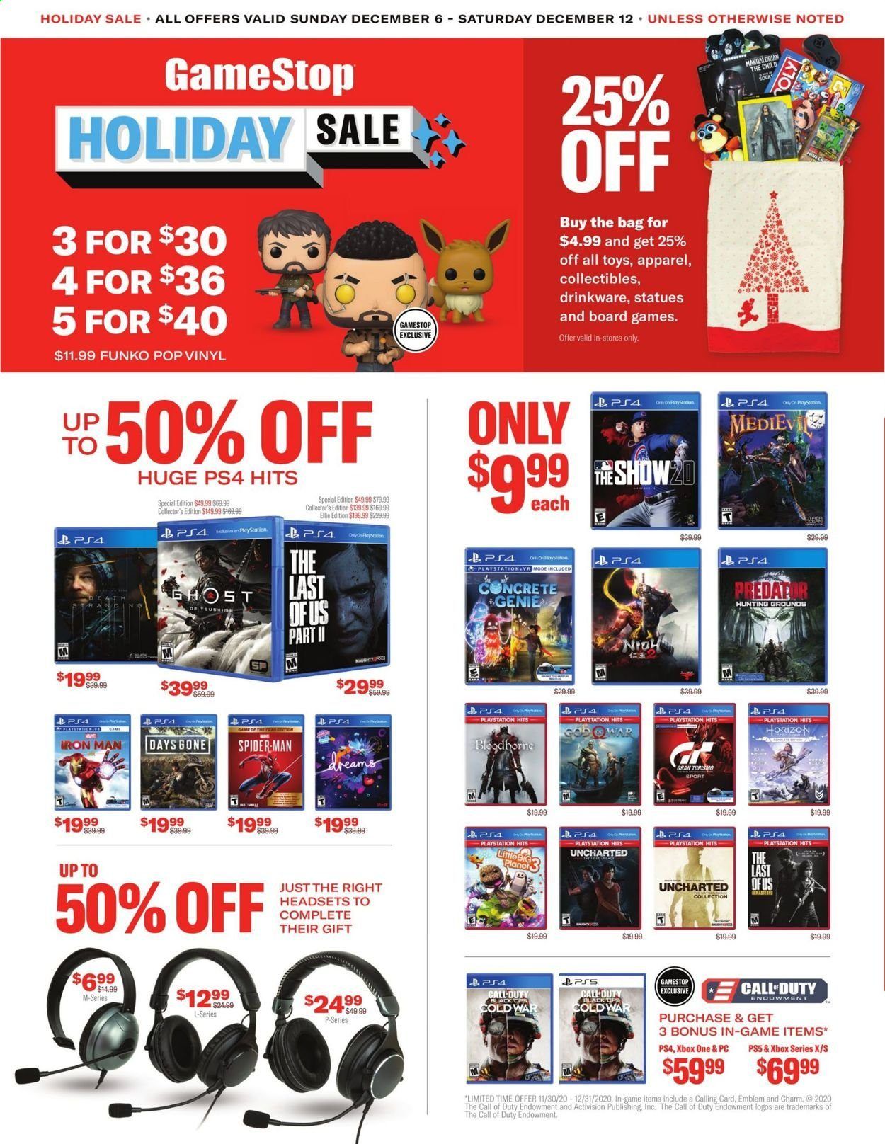 GameStop Weekly Ad Flyer December 6 to December 12