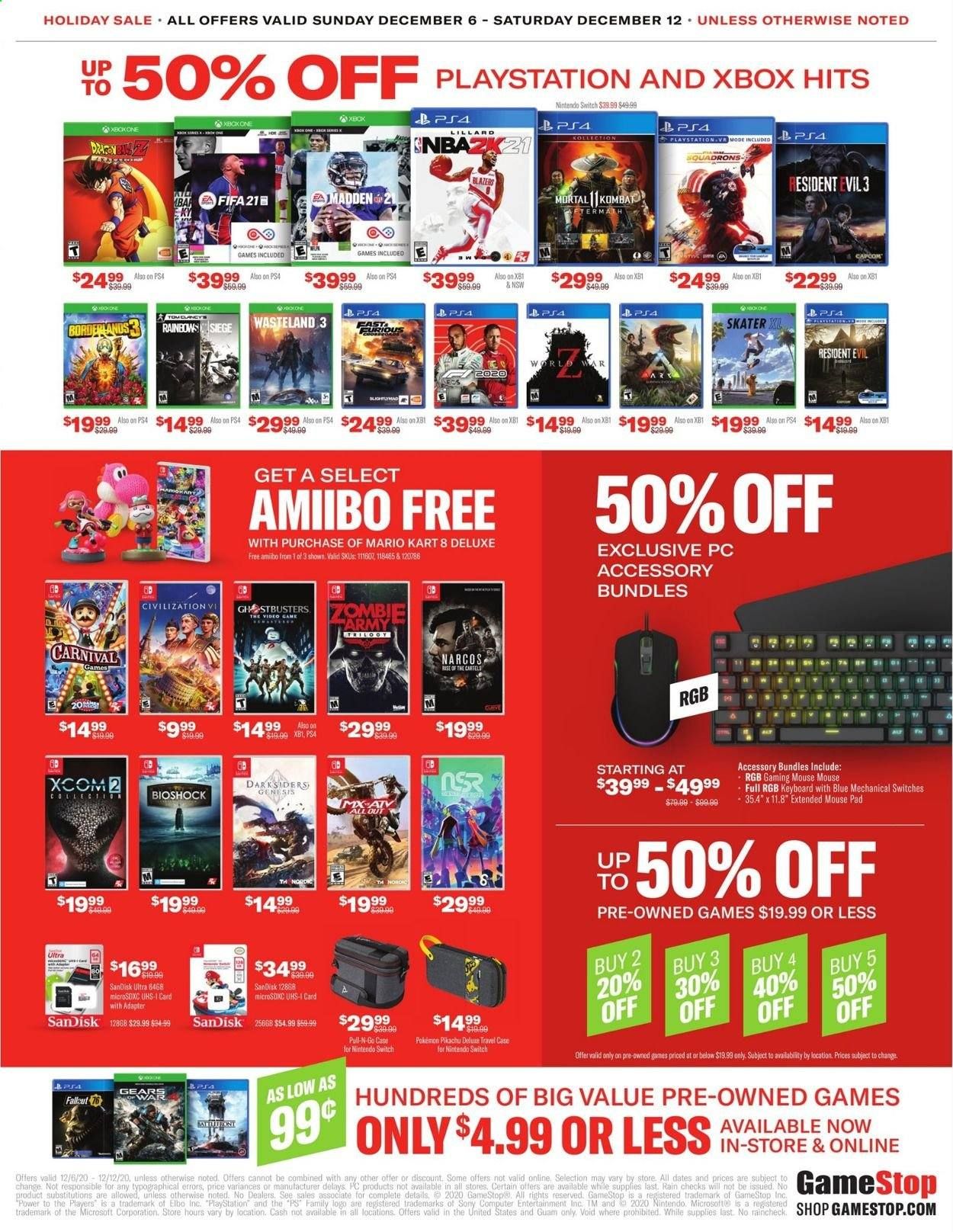 GameStop Weekly Ad Flyer December 6 to December 12