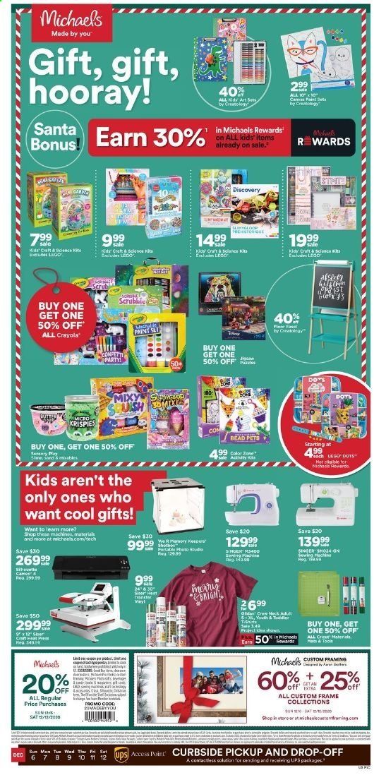 Michaels Weekly Ad Flyer December 6 to December 12