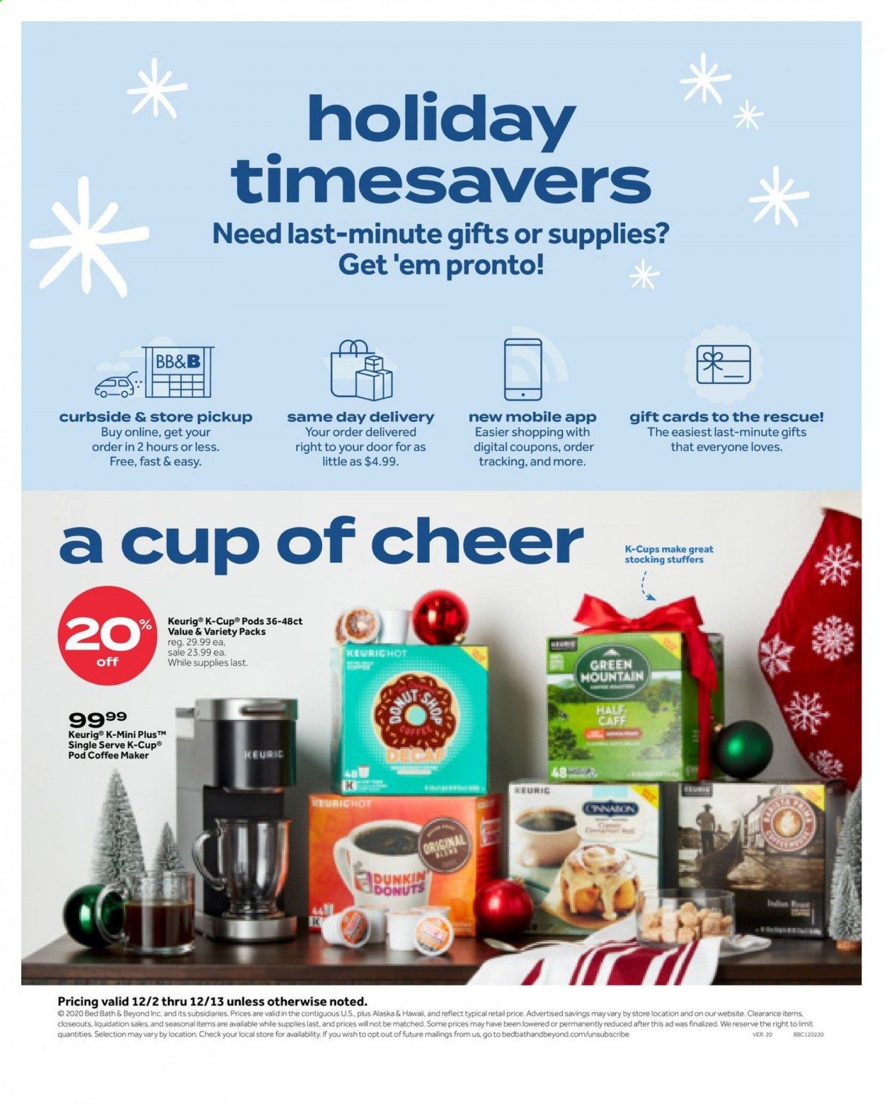 Bed Bath & Beyond Weekly Ad Flyer December 2 to December 13