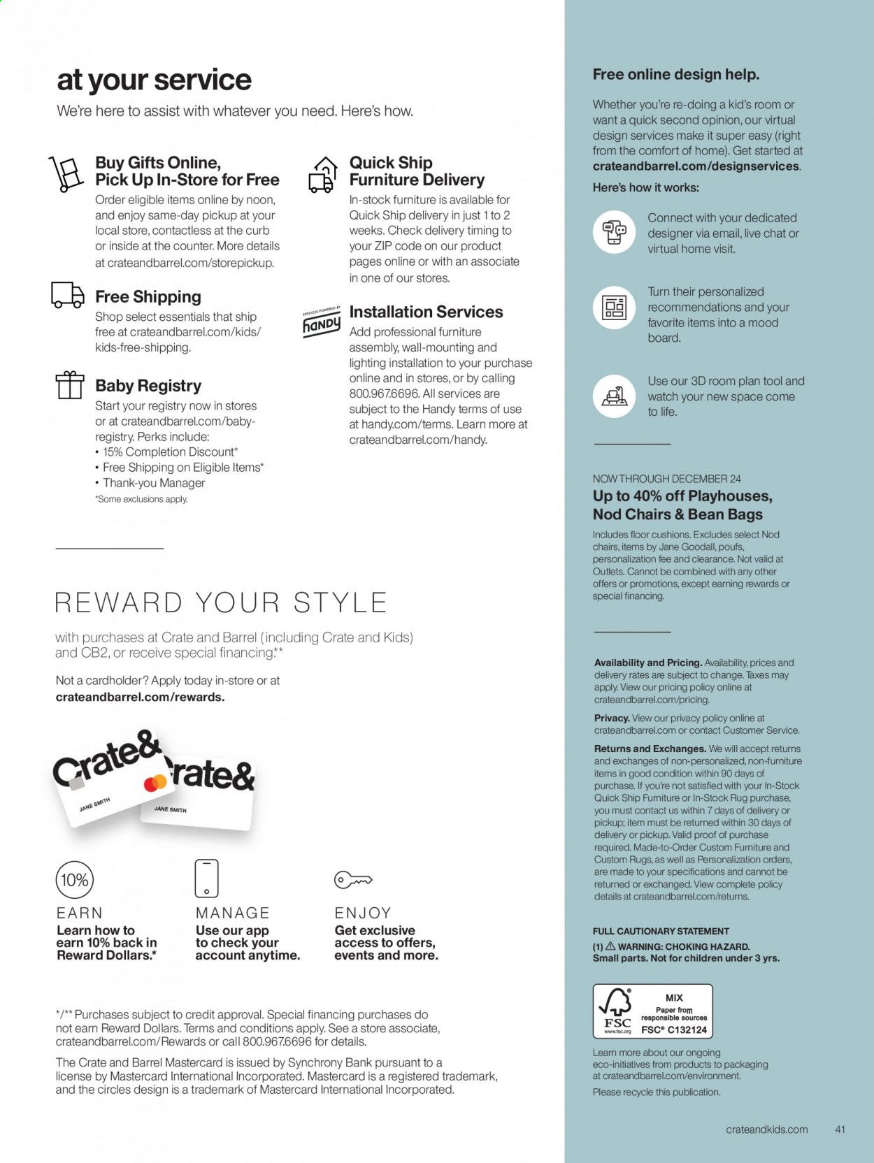 Crate & Barrel Weekly Ad Flyer December 7 to December 14