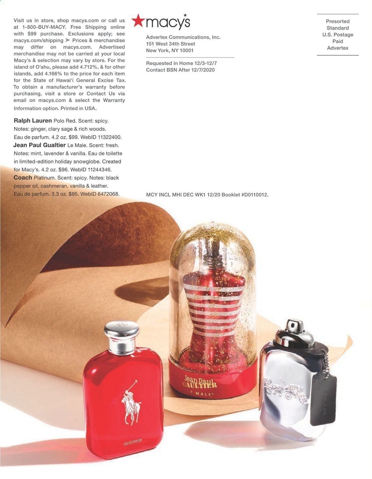 Macy's Weekly Ad Flyer December 5 to December 25