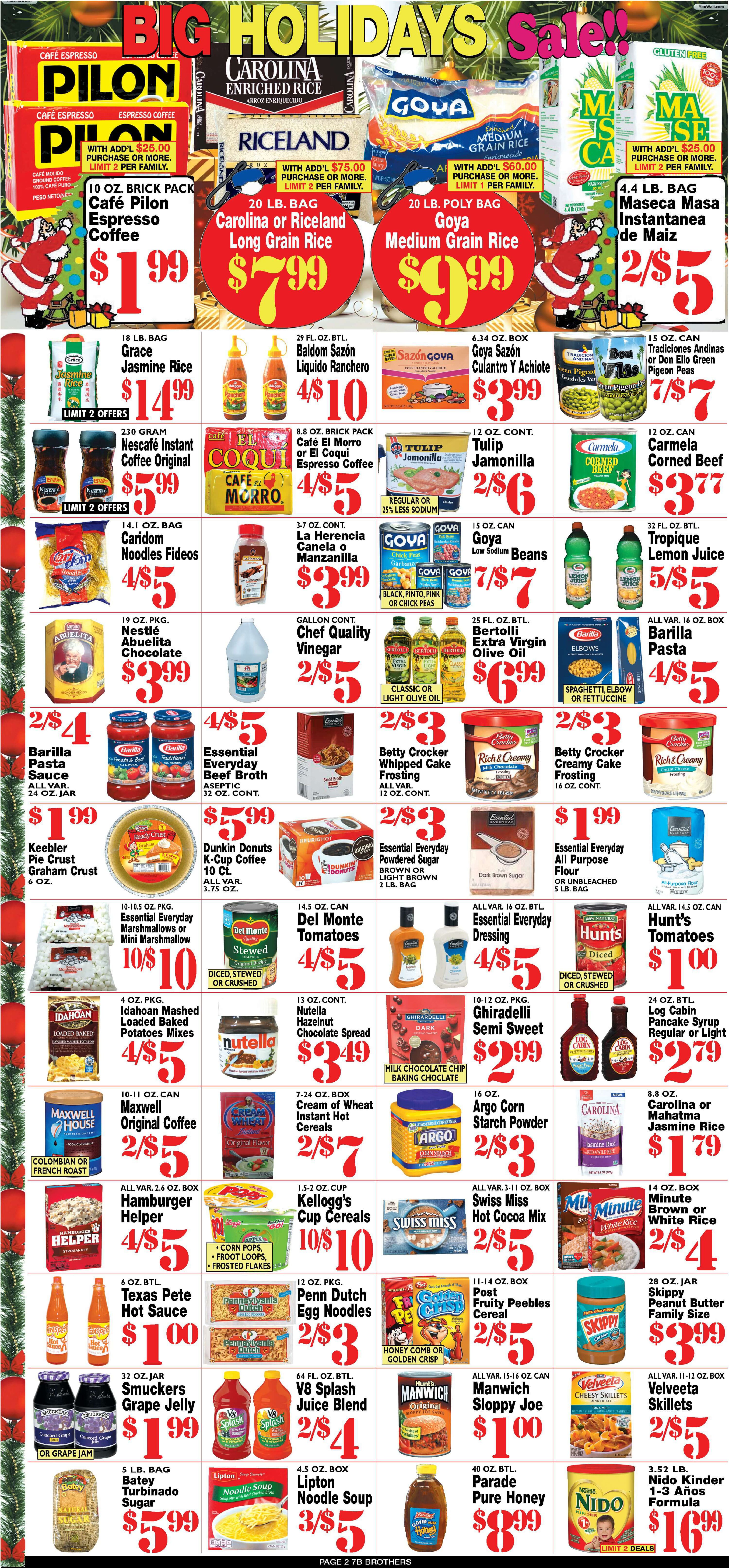 7 Brothers Supermarket Weekly Ad Flyer December 1 to December 14, 2020