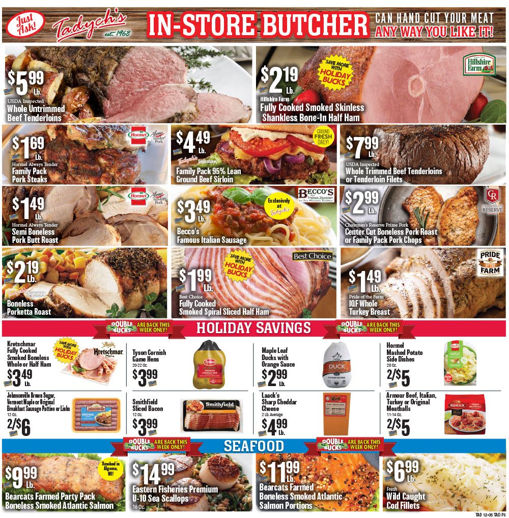 Tadych's Holiday Weekly Ad Flyer December 7 to December 13, 2020