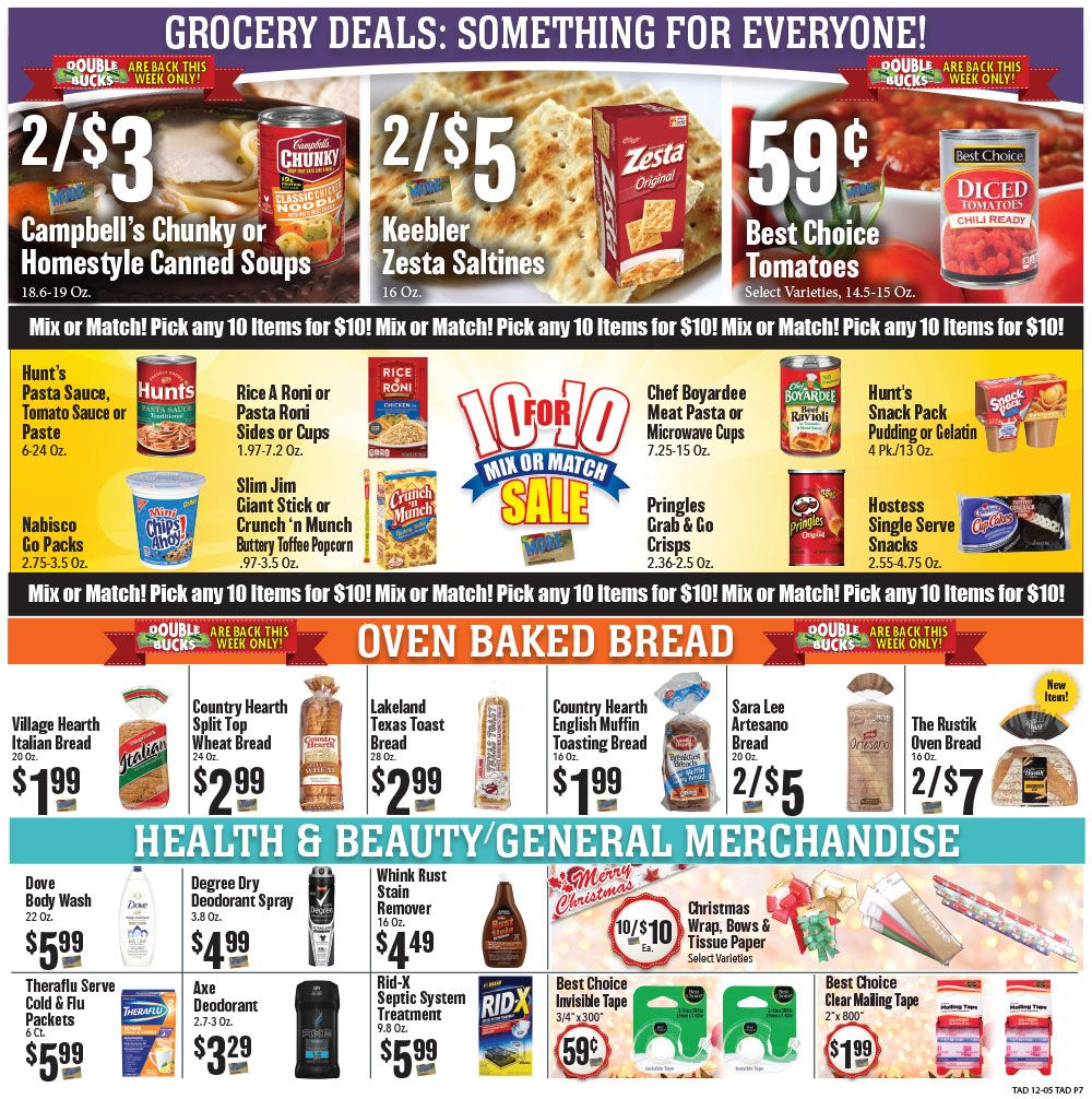Tadych's Holiday Weekly Ad Flyer December 7 to December 13, 2020