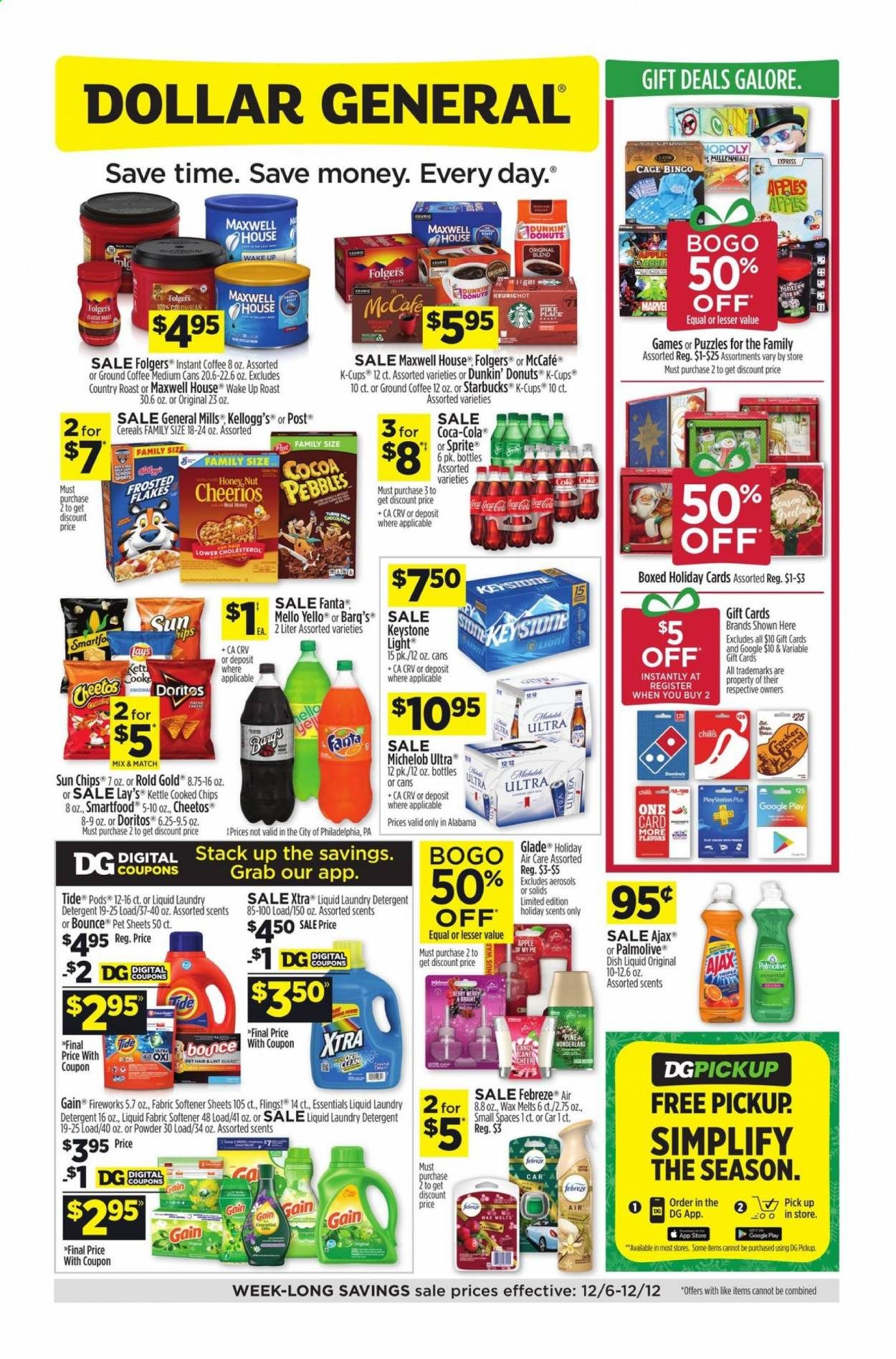 Dollar General (AL, GA) Weekly Ad Flyer December 6 to December 12