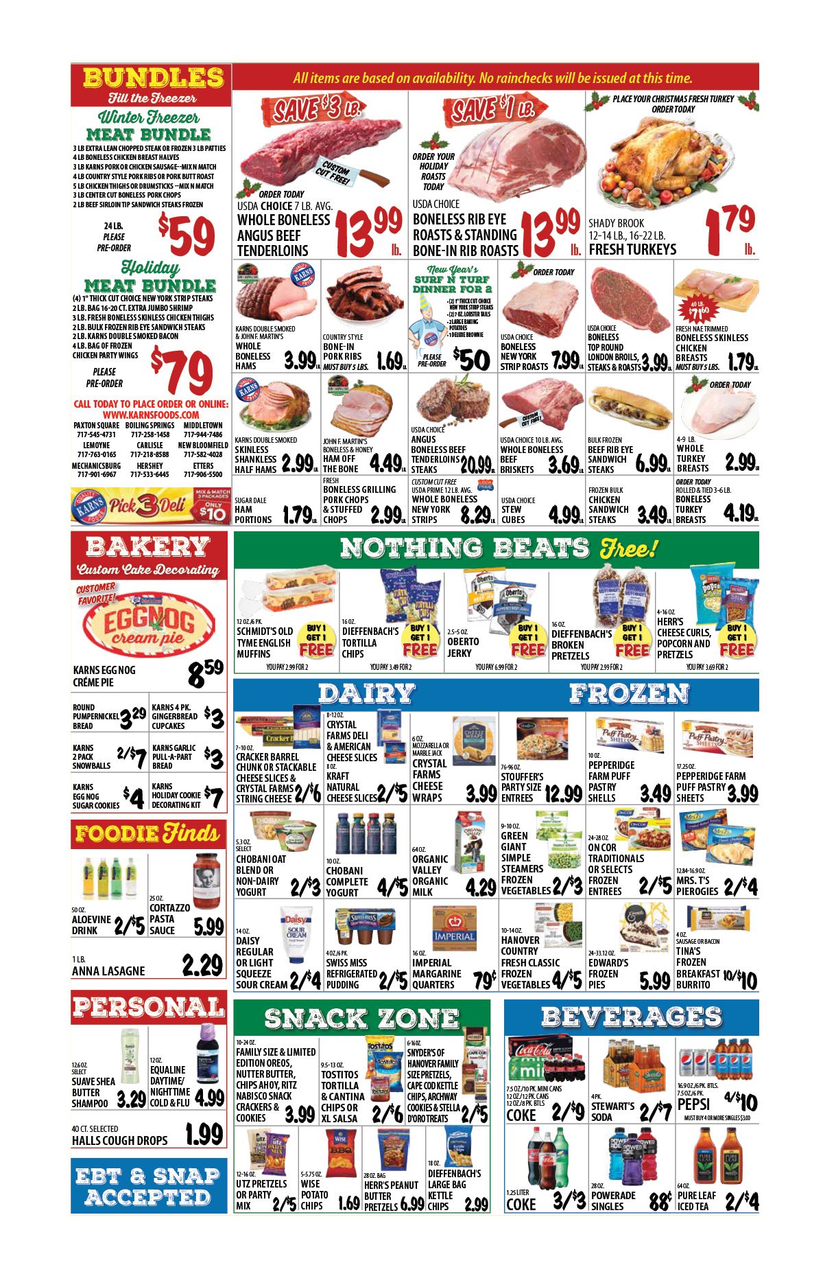 Karns Quality Foods Holiday Weekly Ad Flyer December 8 to December 14, 2020