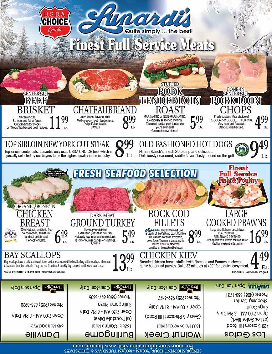 Lunardi's Holiday Weekly Ad Flyer December 8 to December 14, 2020