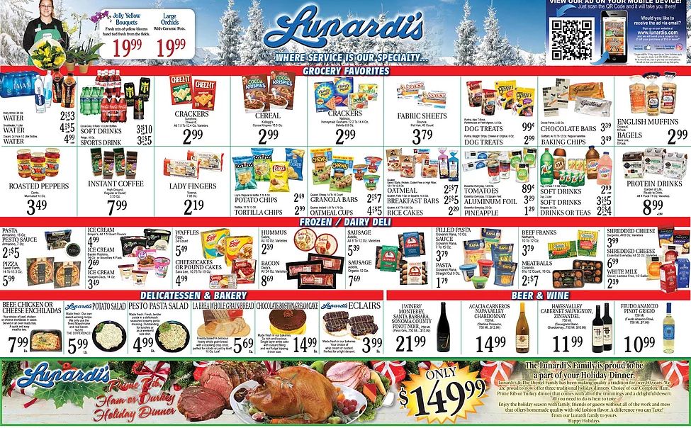 Lunardi's Holiday Weekly Ad Flyer December 8 to December 14, 2020