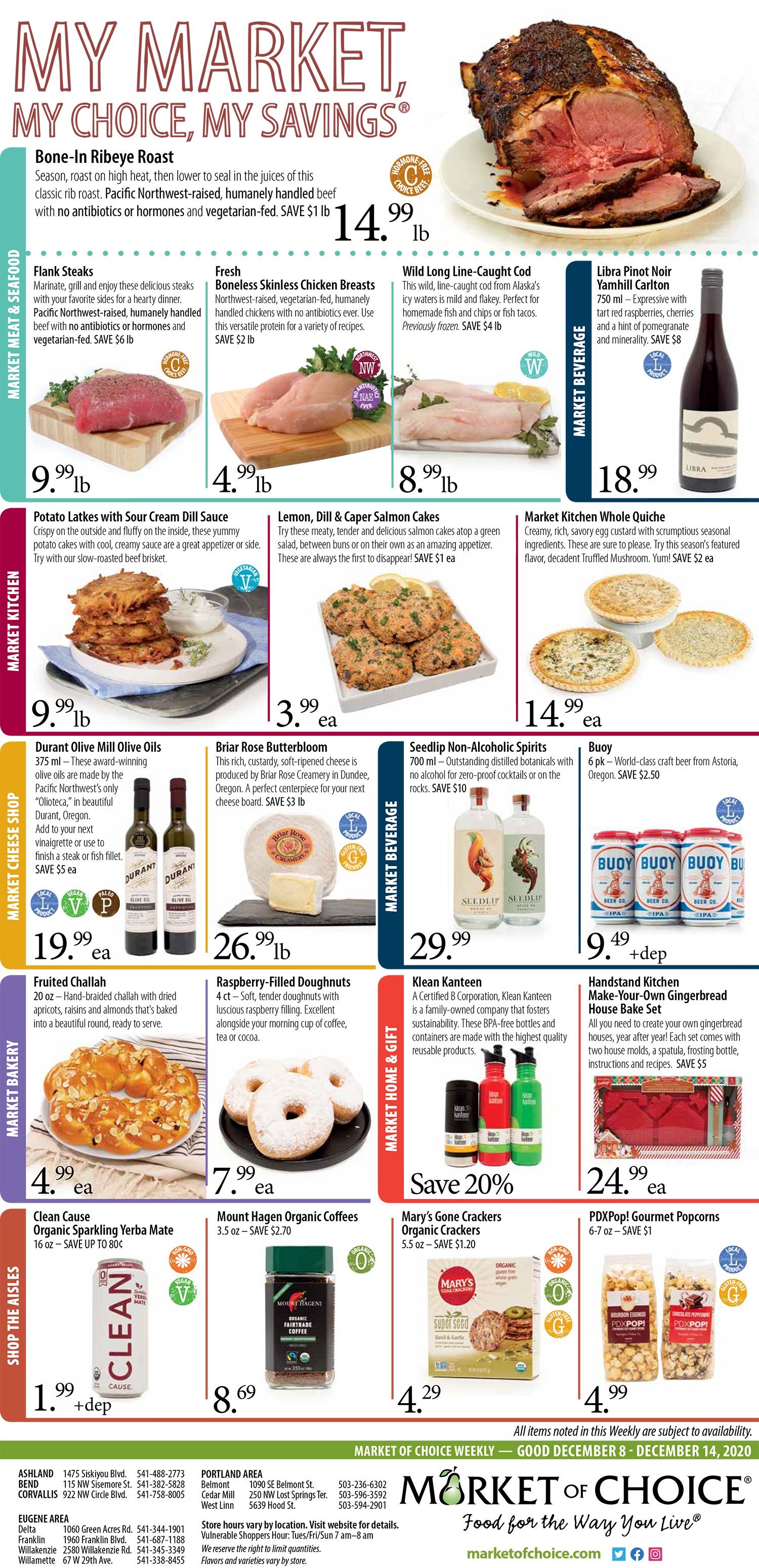 Market Of Choice Weekly Ad Flyer December 8 to December 14, 2020