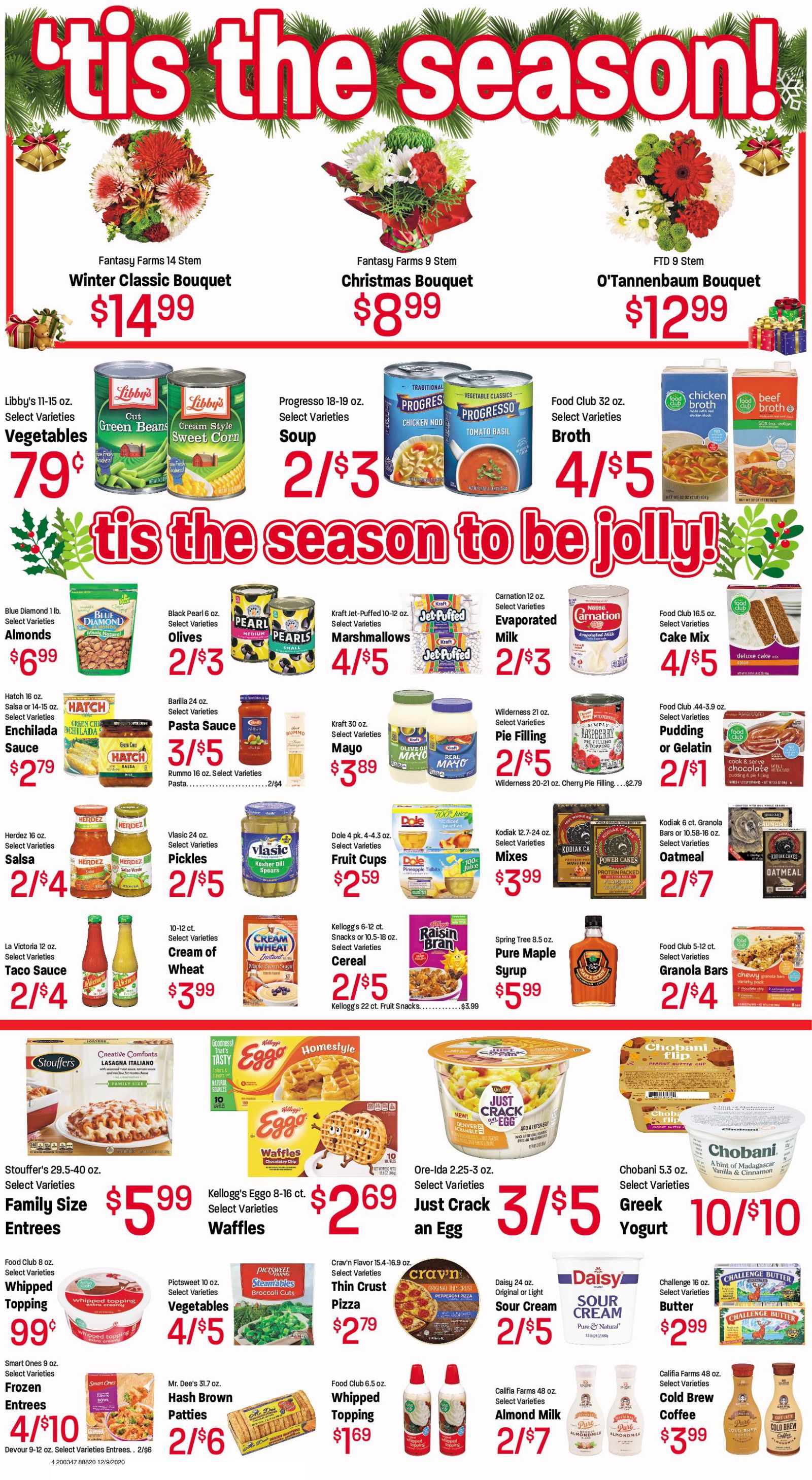 Ridley's Holiday Weekly Ad Flyer December 8 to December 14, 2020