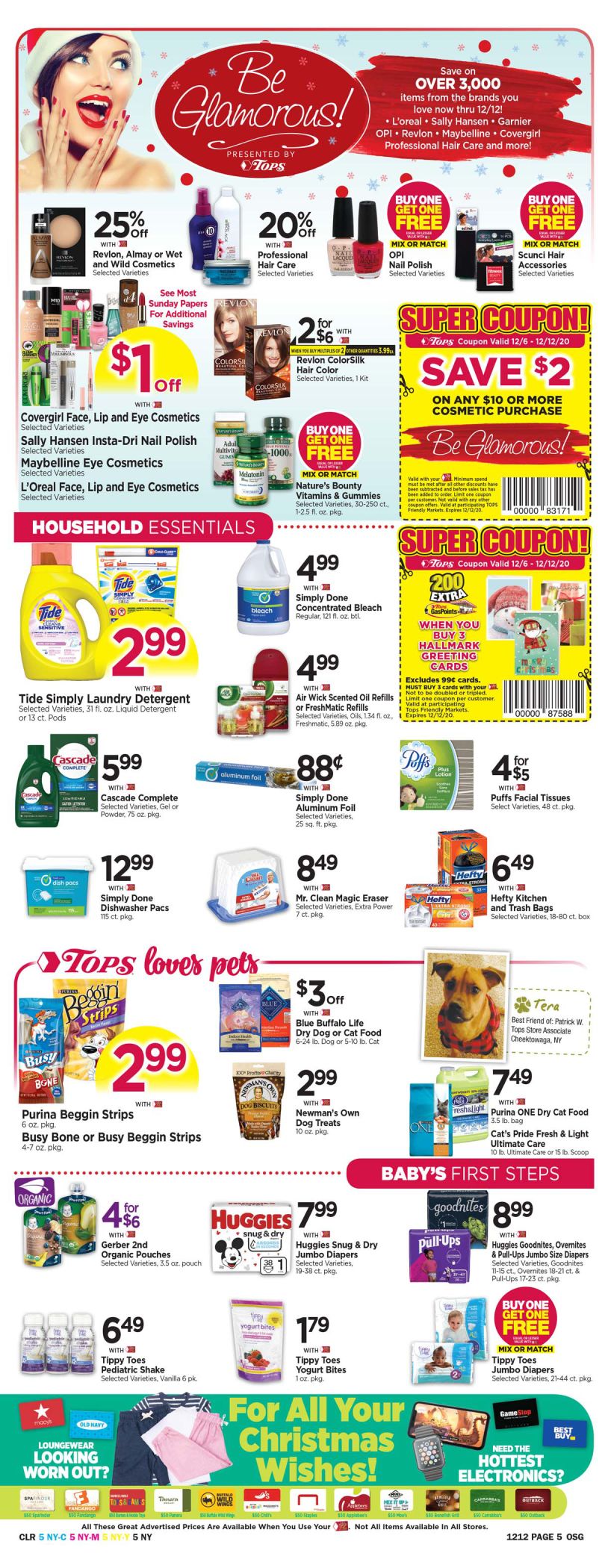 Tops Friendly Markets Holiday Weekly Ad Flyer December 6 to December 12, 2020
