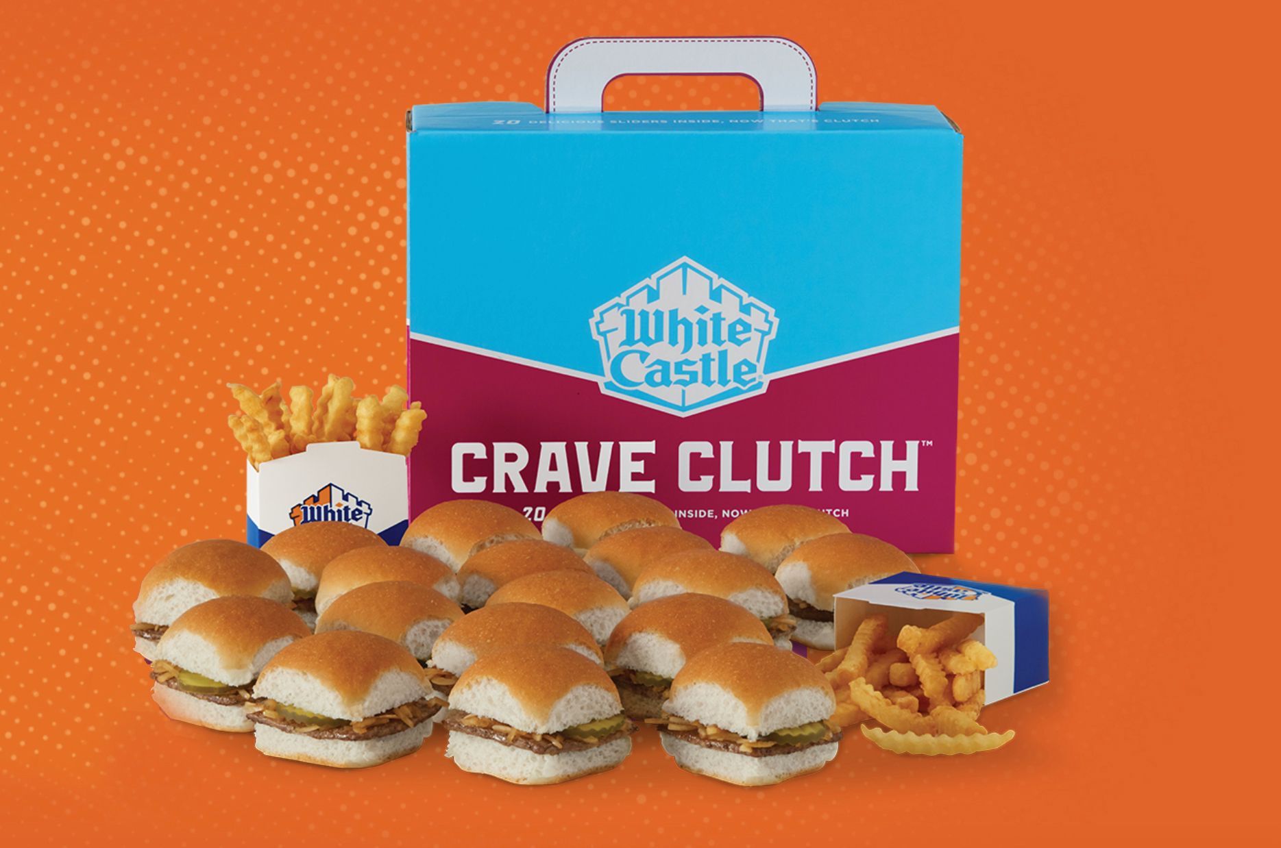 Get the New Crave Clutch with a Feast of Sliders and Fries at White Castle Get the New Crave Clutch with a Feast of Sliders and Fries at White Castle