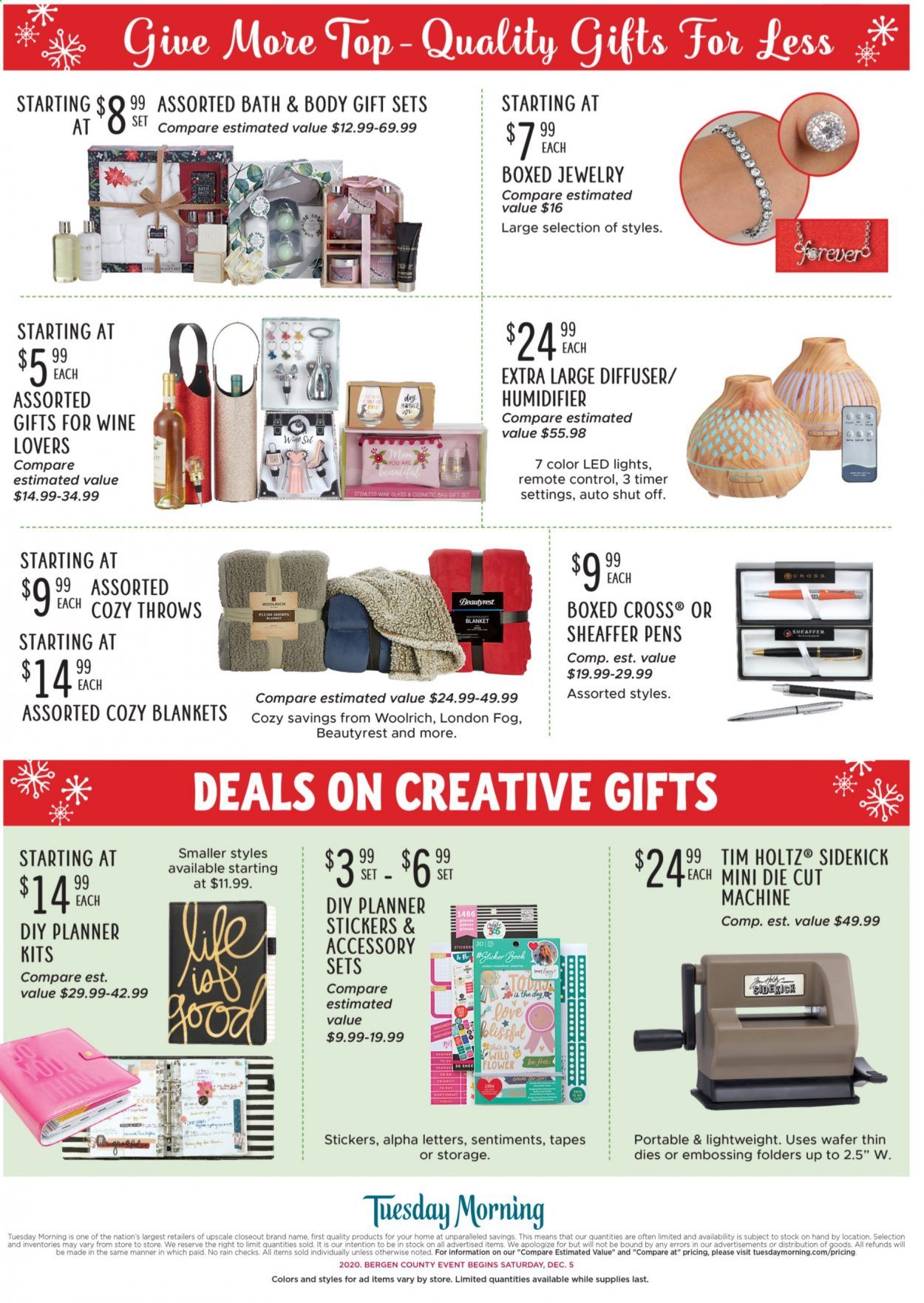 Tuesday Morning Weekly Ad Flyer December 8 to December 15