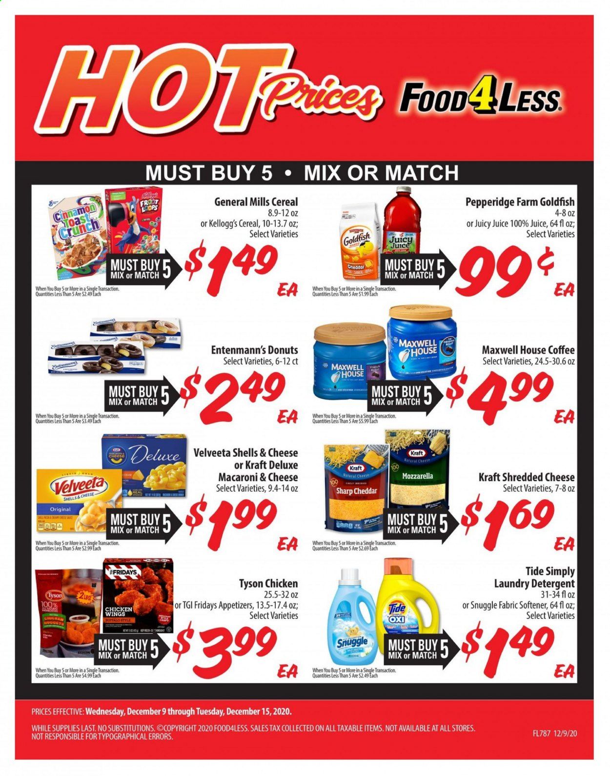Food 4 Less (IN) Weekly Ad Flyer December 9 to December 15