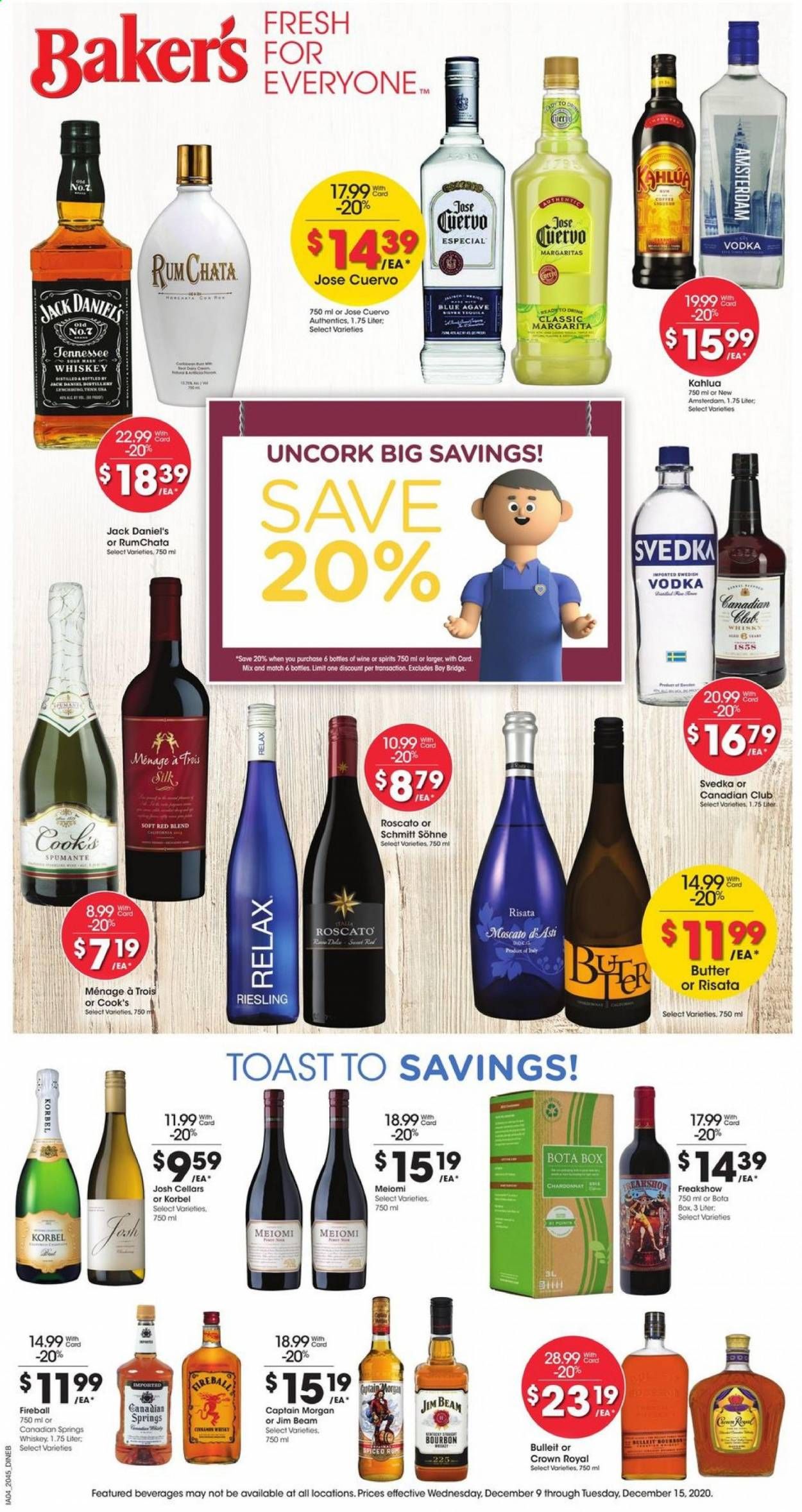 Baker's Weekly Ad Flyer December 9 to December 15