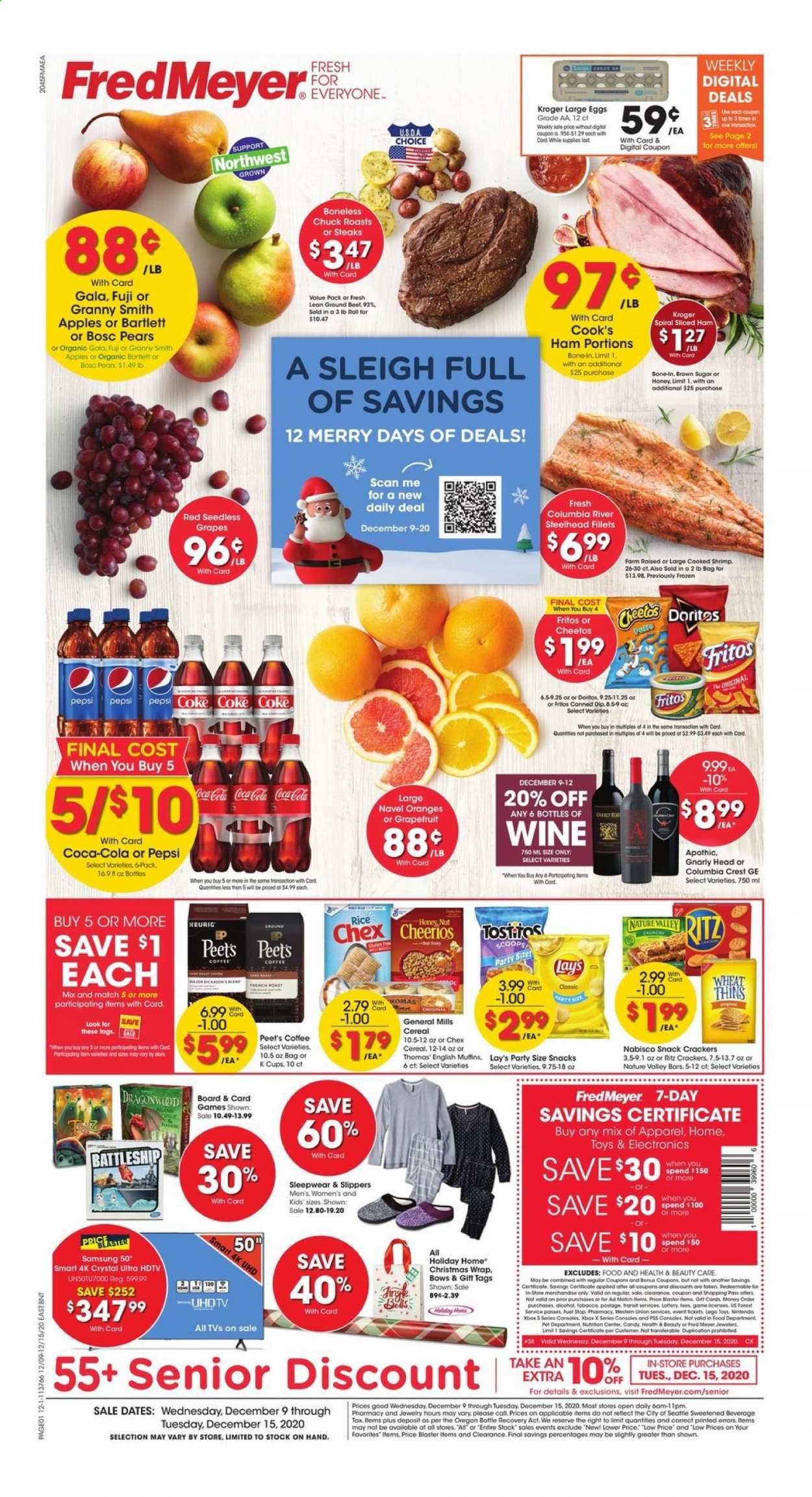 Fred Meyer (DC, DE, NJ, NY, PA, VA) Weekly Ad Flyer December 9 to December 15