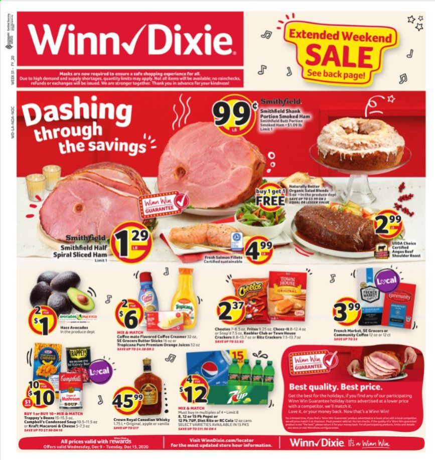 Winn Dixie (AL, FL, GA, LA, MS) Weekly Ad Flyer December 9 to December 15