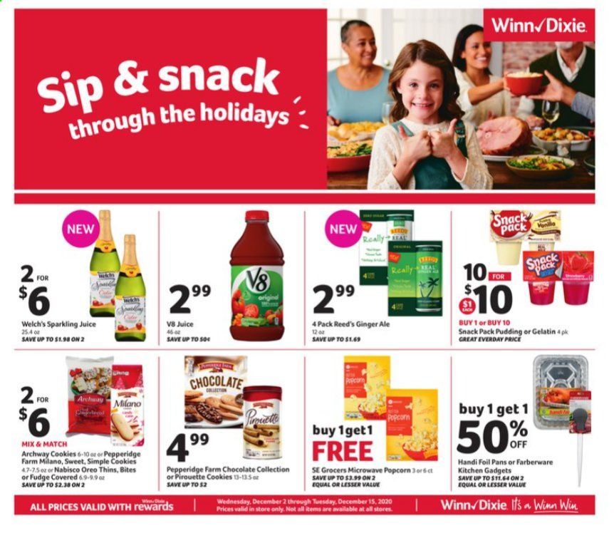 Winn Dixie (AL, FL, GA, LA, MS) Weekly Ad Flyer December 2 to December 15
