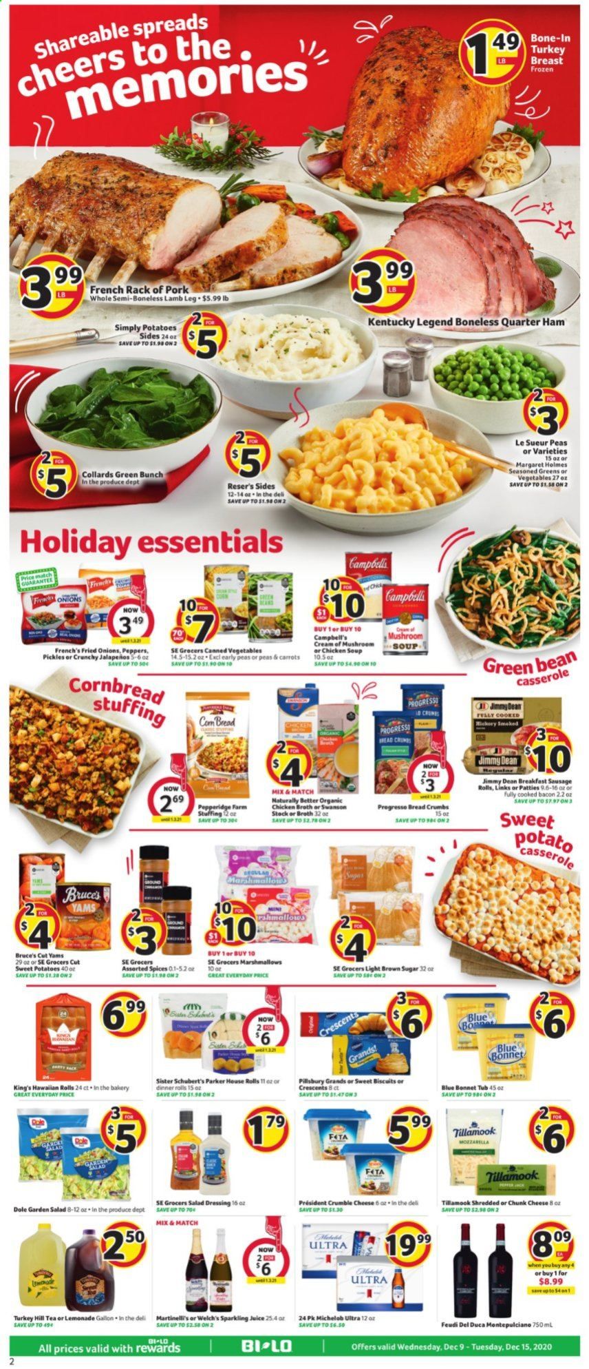 BI-LO Weekly Ad Flyer December 9 to December 15