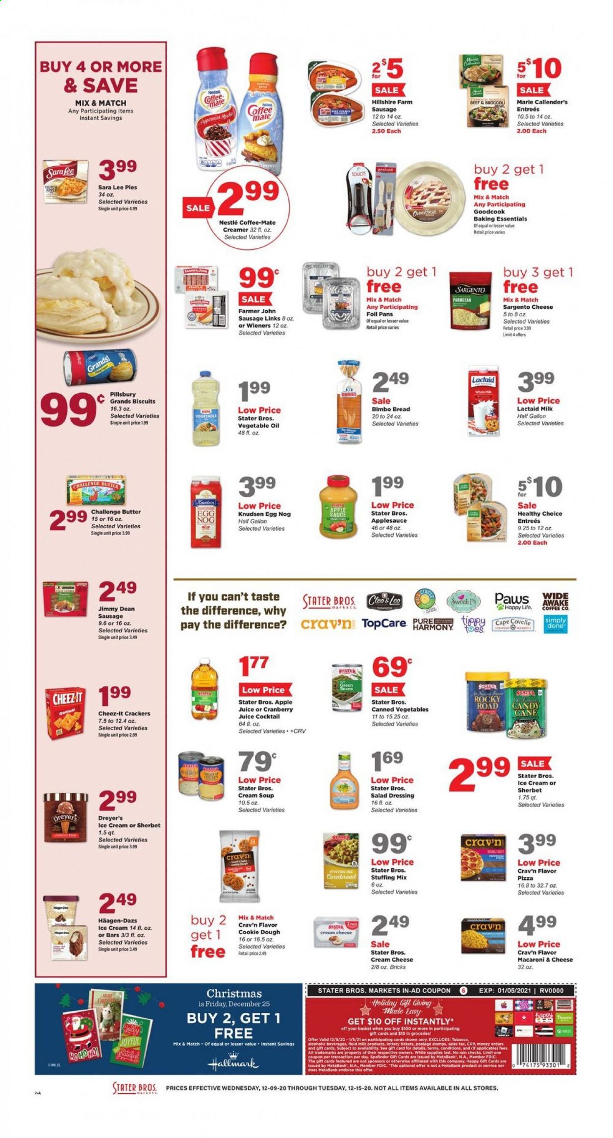 Stater Bros. Weekly Ad Flyer December 9 to December 15