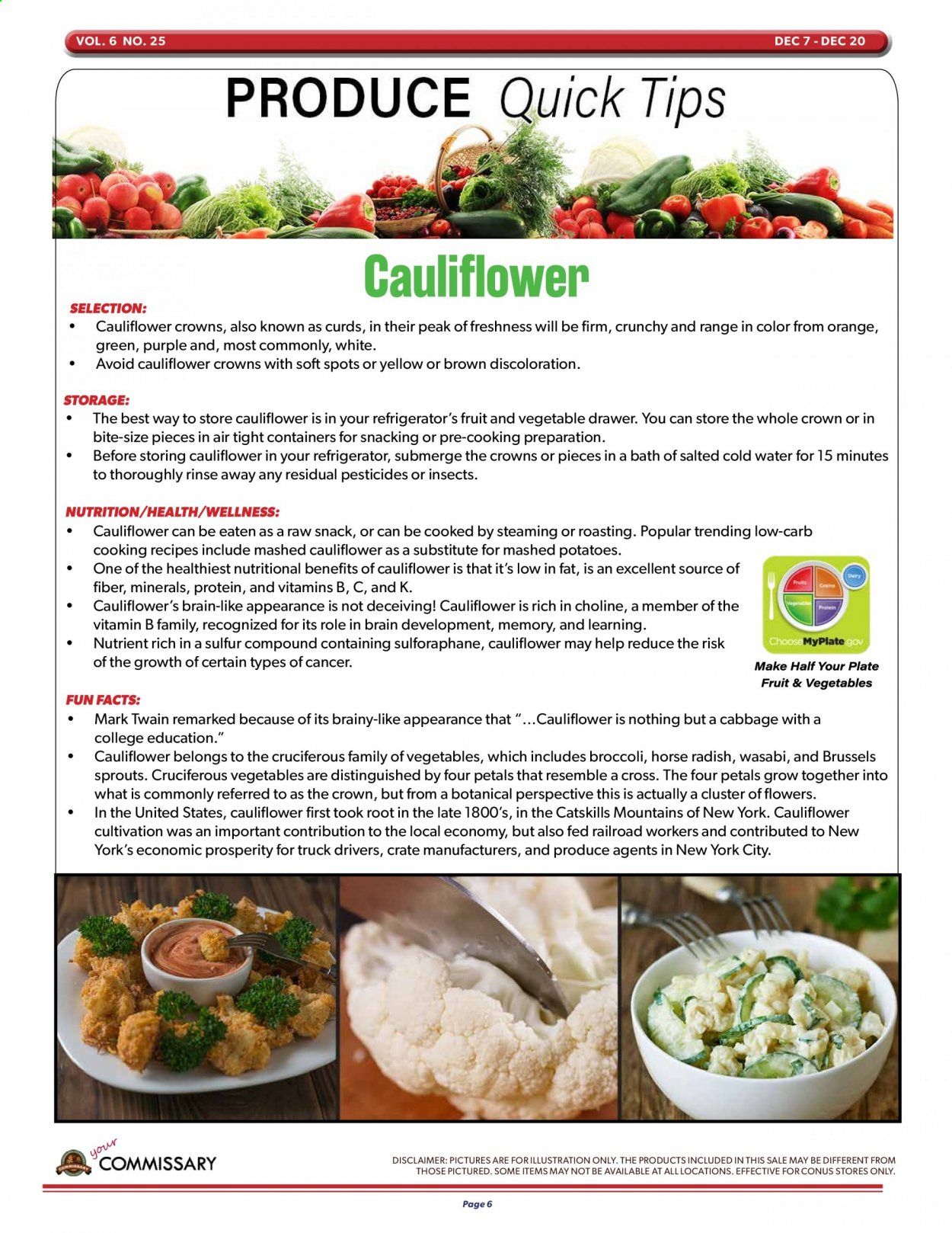 Commissary Weekly Ad Flyer December 7 to December 20
