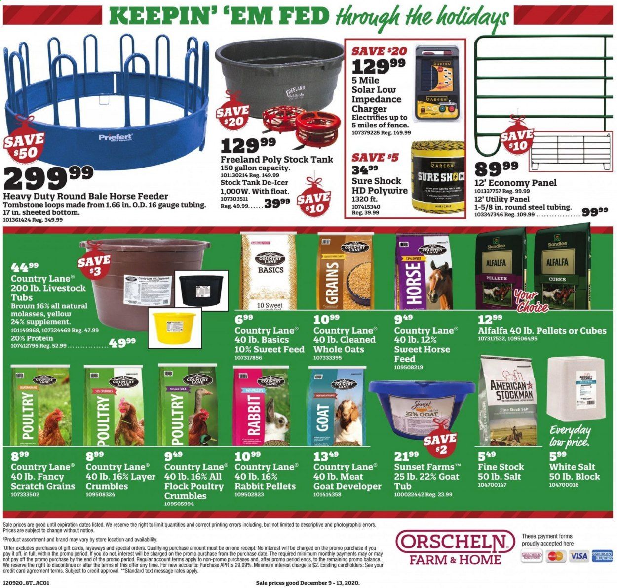 Orscheln Farm and Home Weekly Ad Flyer December 9 to December 13