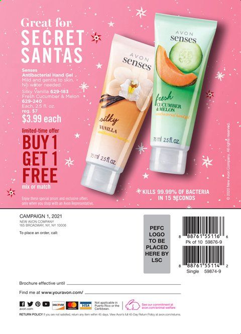 Avon Weekly Ad Flyer December 8 to December 21