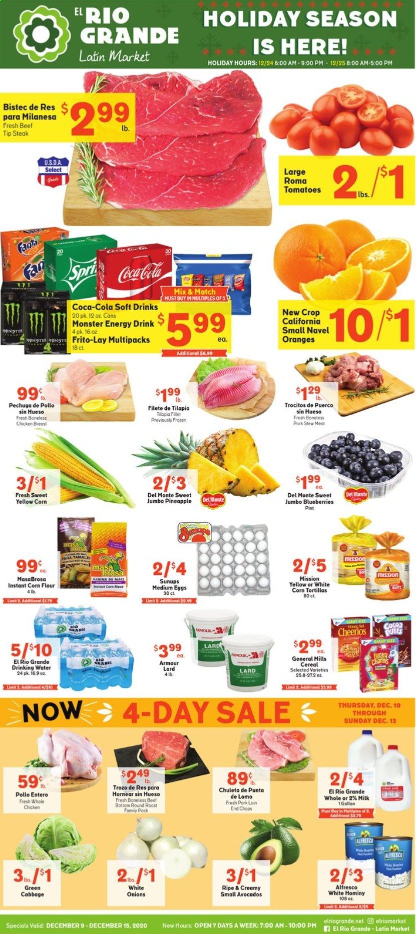 El Rio Grande (10, 21, 25, 30, 34, 53, 90) Weekly Ad Flyer December 9 to December 15