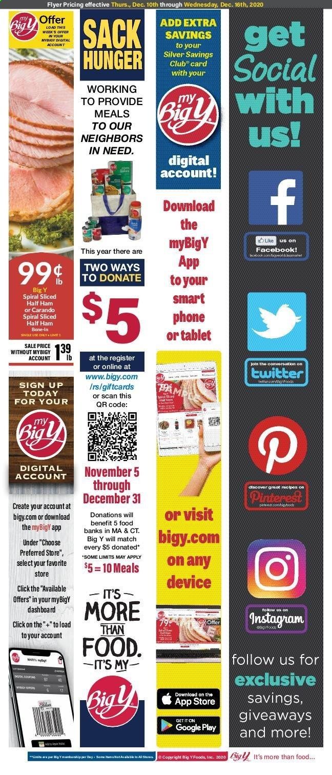Big Y (MA) Weekly Ad Flyer December 10 to December 16