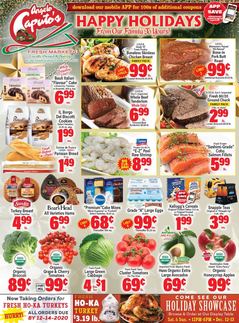 Angelo Caputo's Holiday Weekly Ad Flyer December 9 to December 15, 2020