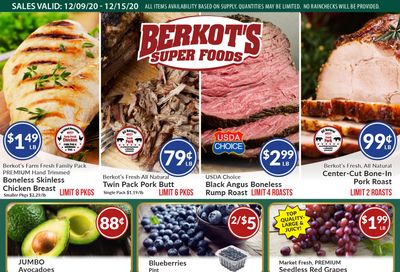Berkot's Super Foods Holiday Weekly Ad Flyer December 9 to December 15, 2020