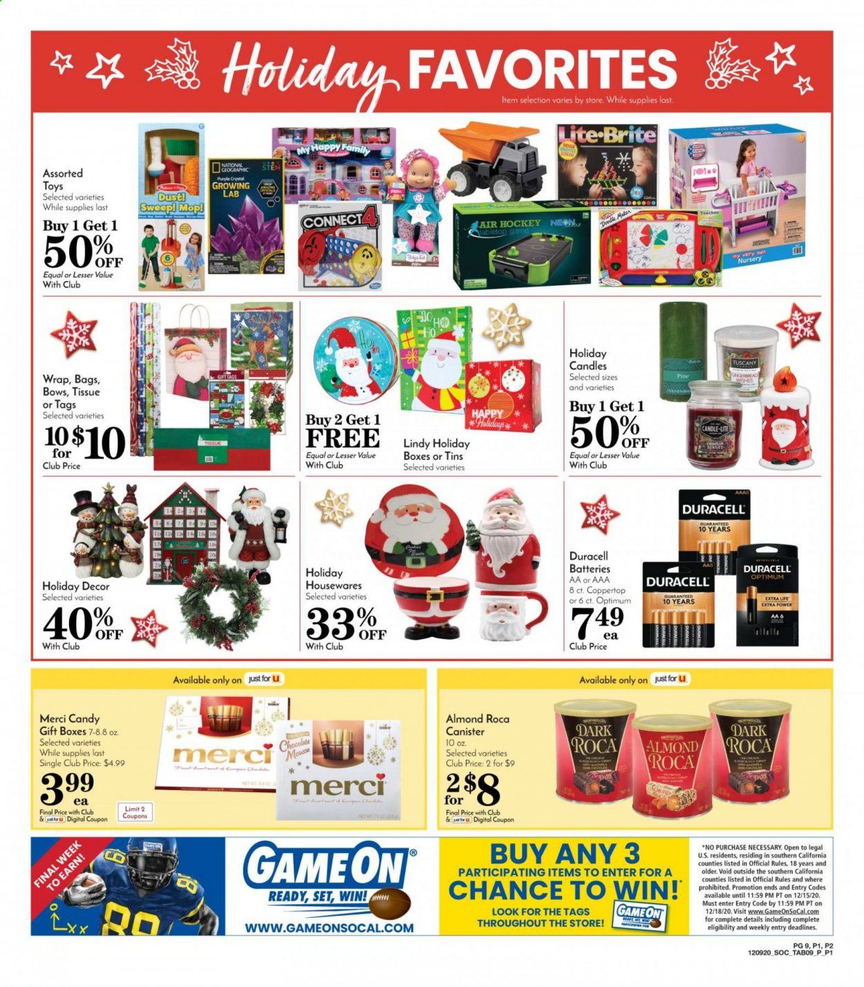 Pavilions (CA) Weekly Ad Flyer December 9 to December 15