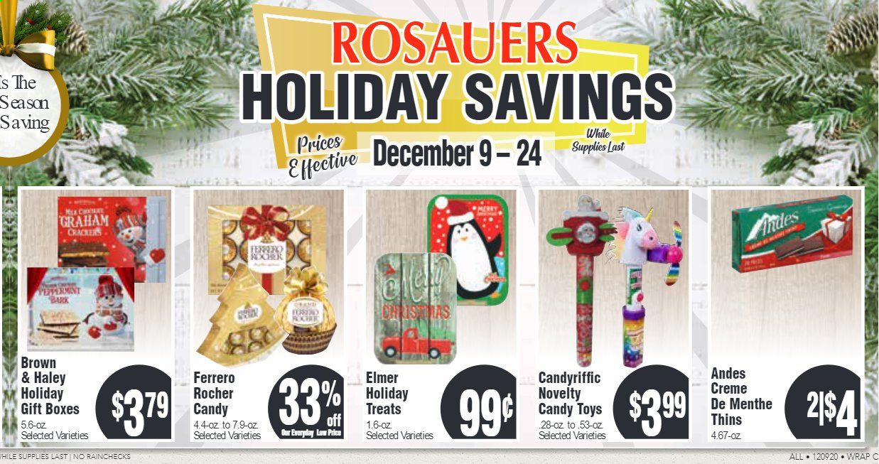 Rosauers Weekly Ad Flyer December 9 to December 24