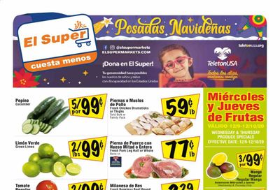 El Super (AZ, CA, NM, NV, TX) Weekly Ad Flyer December 9 to December 15