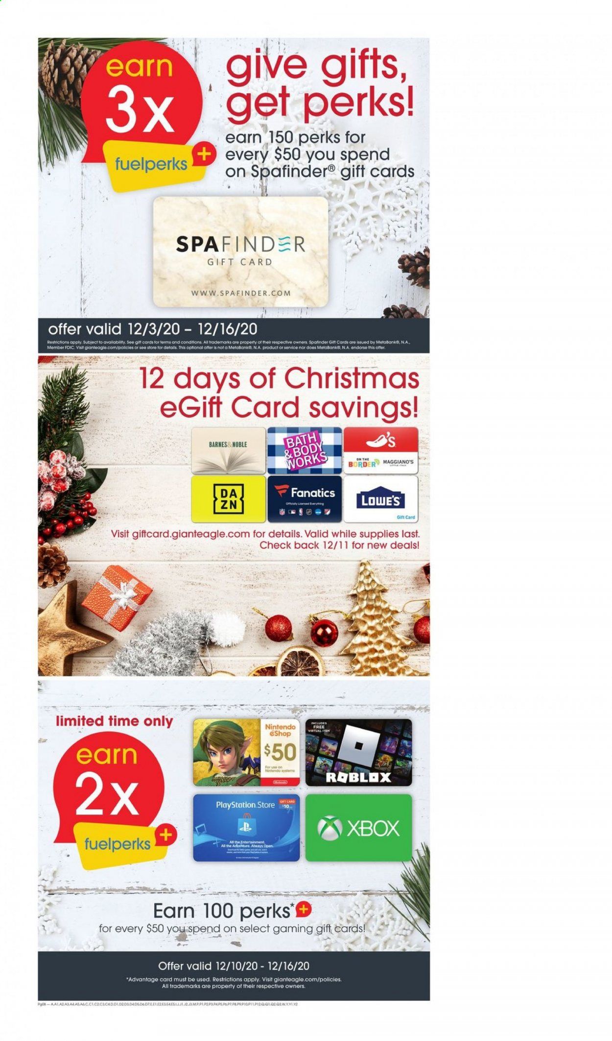 Giant Eagle (IN, MD, OH, PA, WV) Weekly Ad Flyer December 10 to December 16