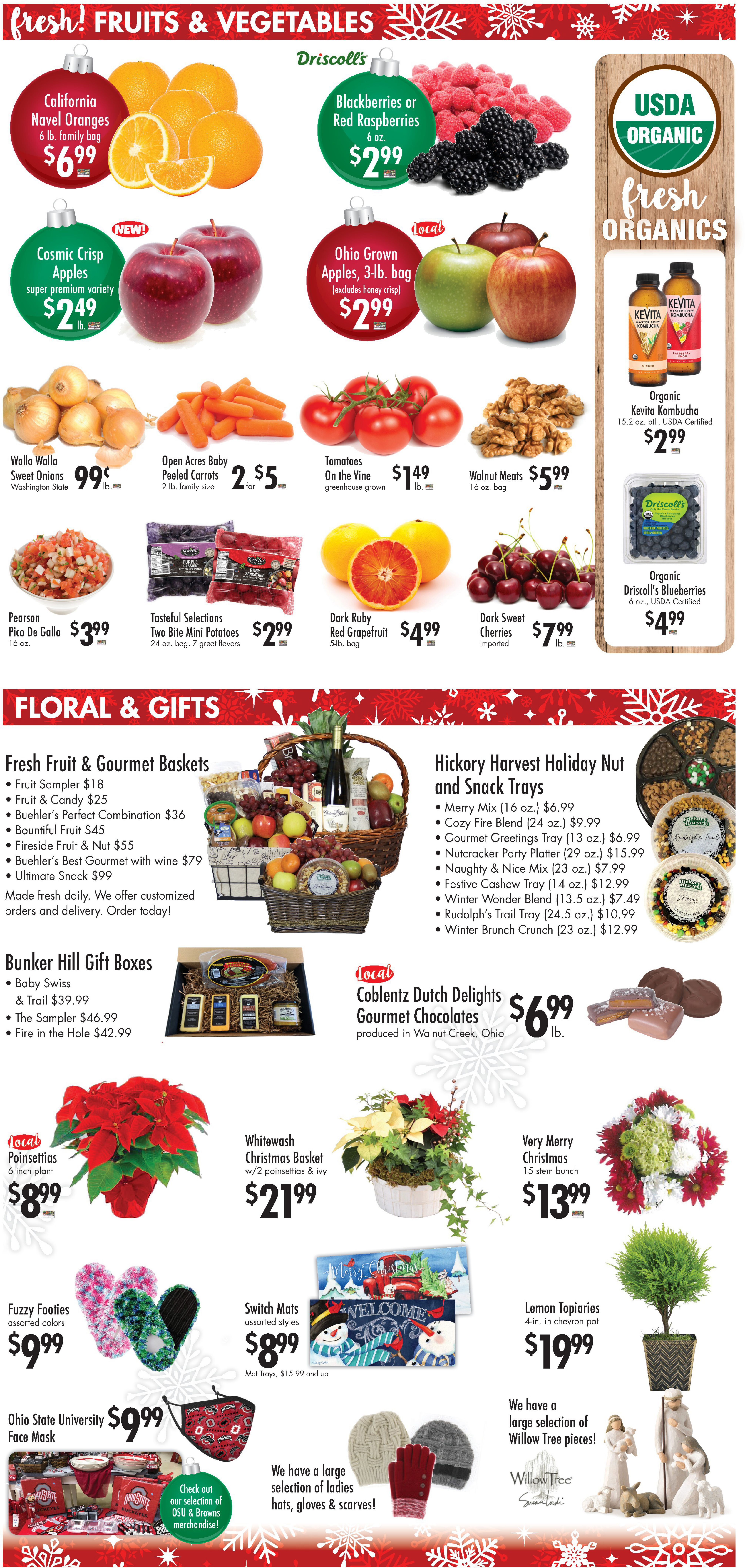 Buehler's Fresh Foods Holiday Weekly Ad Flyer December 9 to December 15, 2020