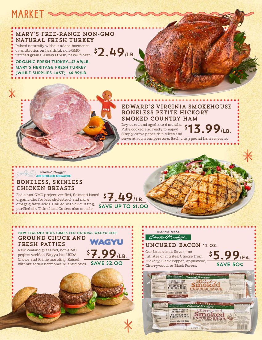 Central Market Holiday Weekly Ad Flyer December 9 to December 15, 2020