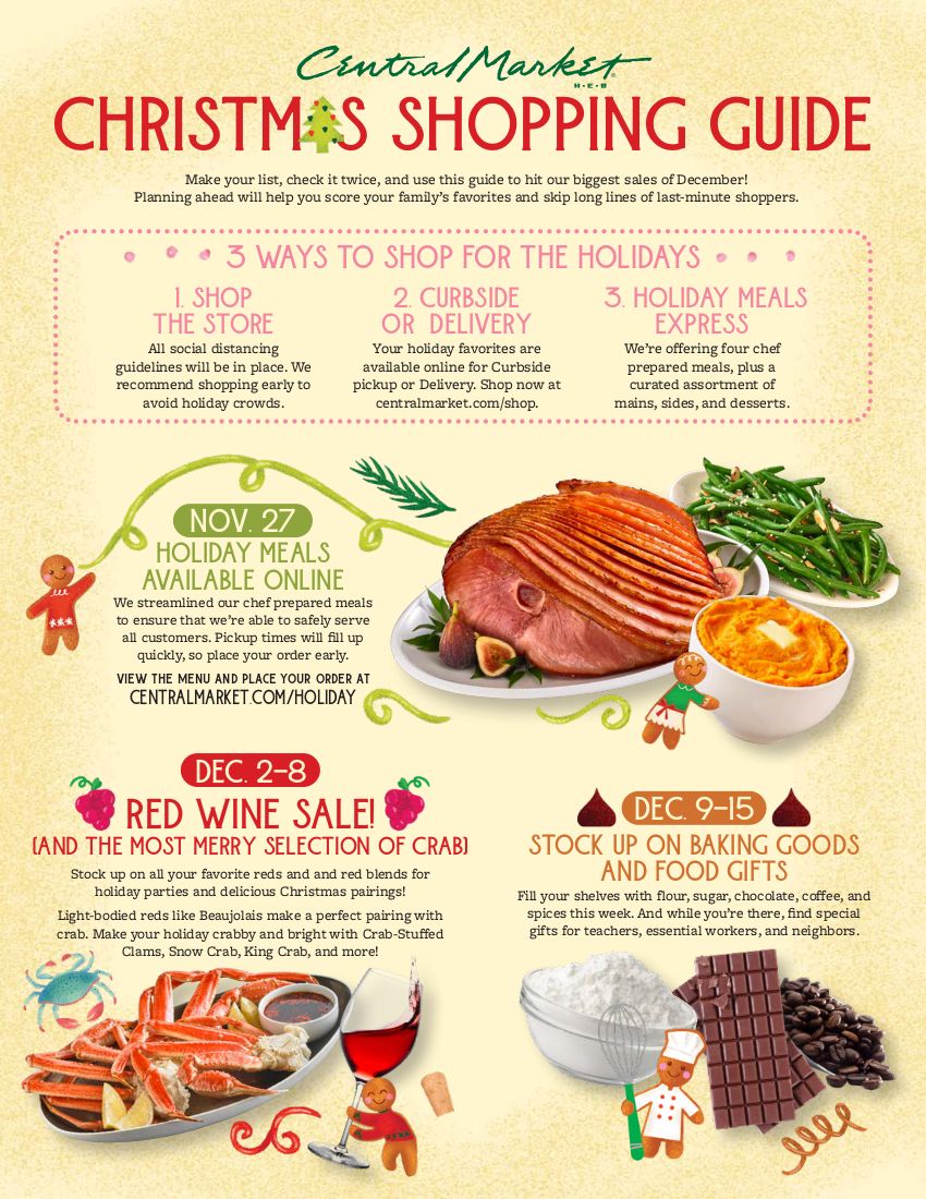 Central Market Holiday Weekly Ad Flyer December 9 to December 15, 2020