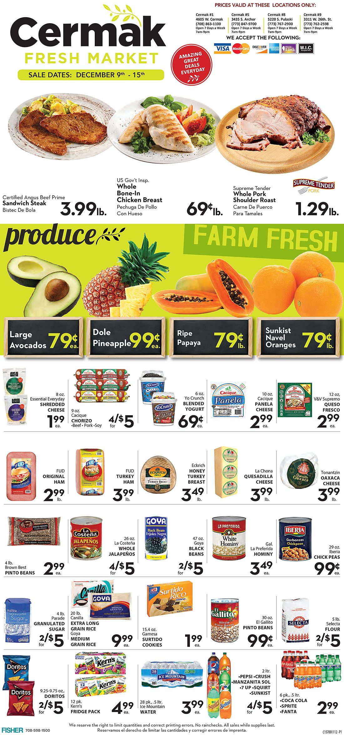 Cermak Fresh Market (IL) Weekly Ad Flyer December 9 to December 15, 2020