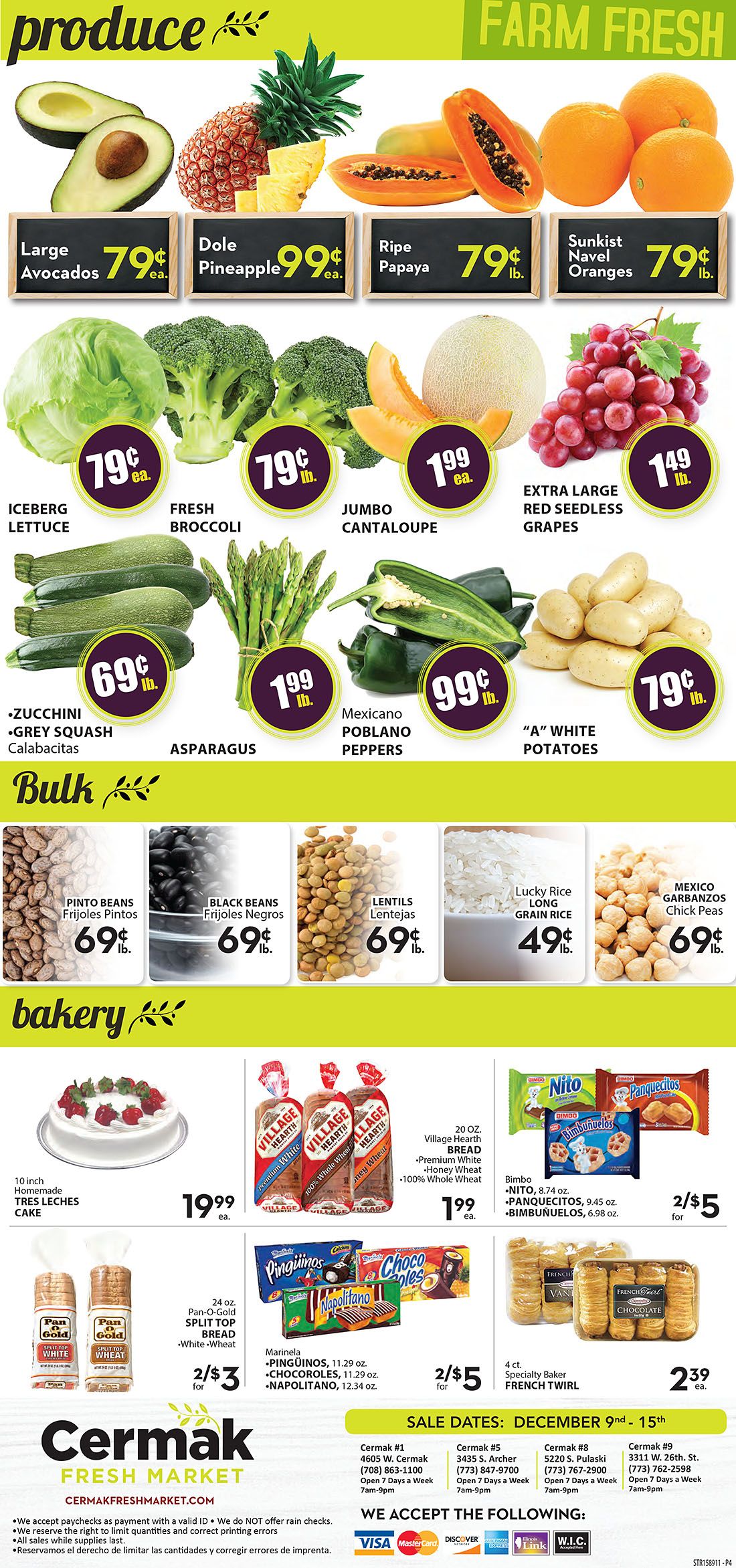 Cermak Fresh Market (IL) Weekly Ad Flyer December 9 to December 15, 2020