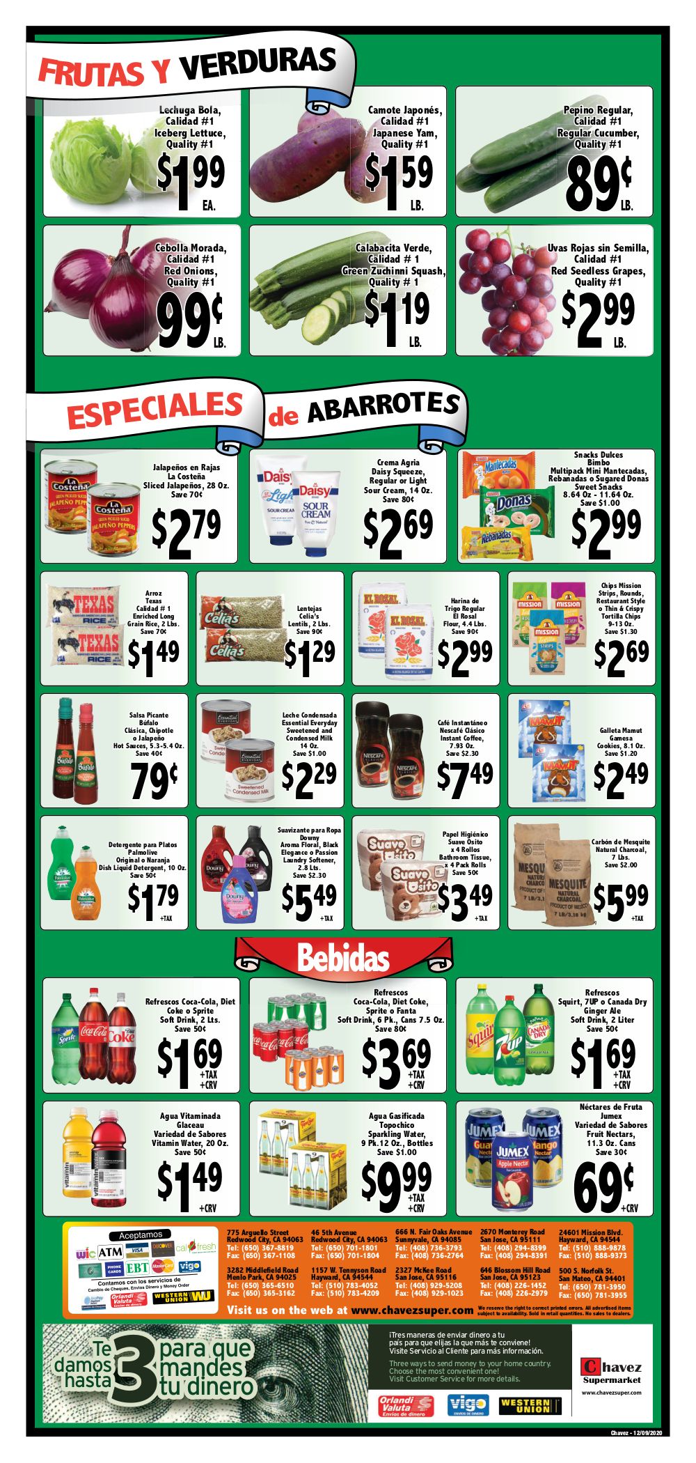 Chavez Weekly Ad Flyer December 9 to December 15, 2020
