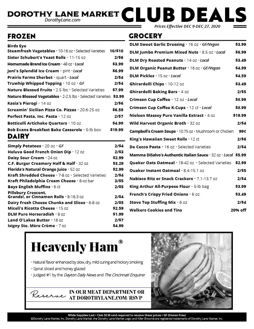 Dorothy Lane Market Weekly Ad Flyer December 7 to December 27, 2020