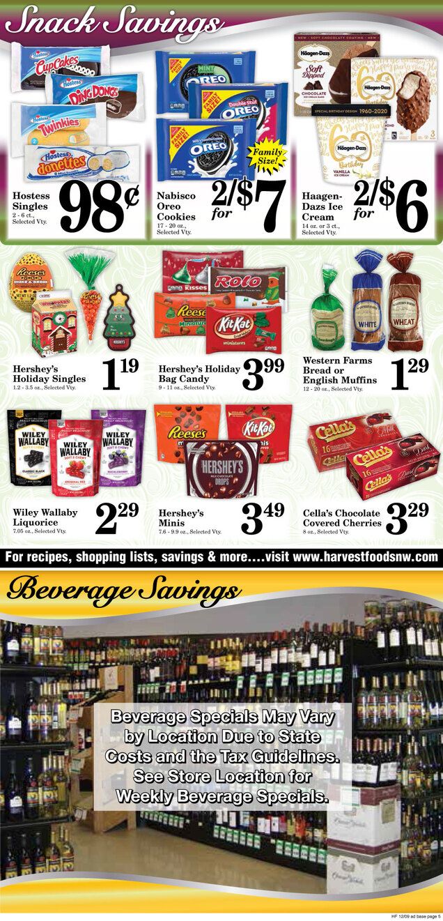Harvest Foods Weekly Ad Flyer December 9 to December 15, 2020
