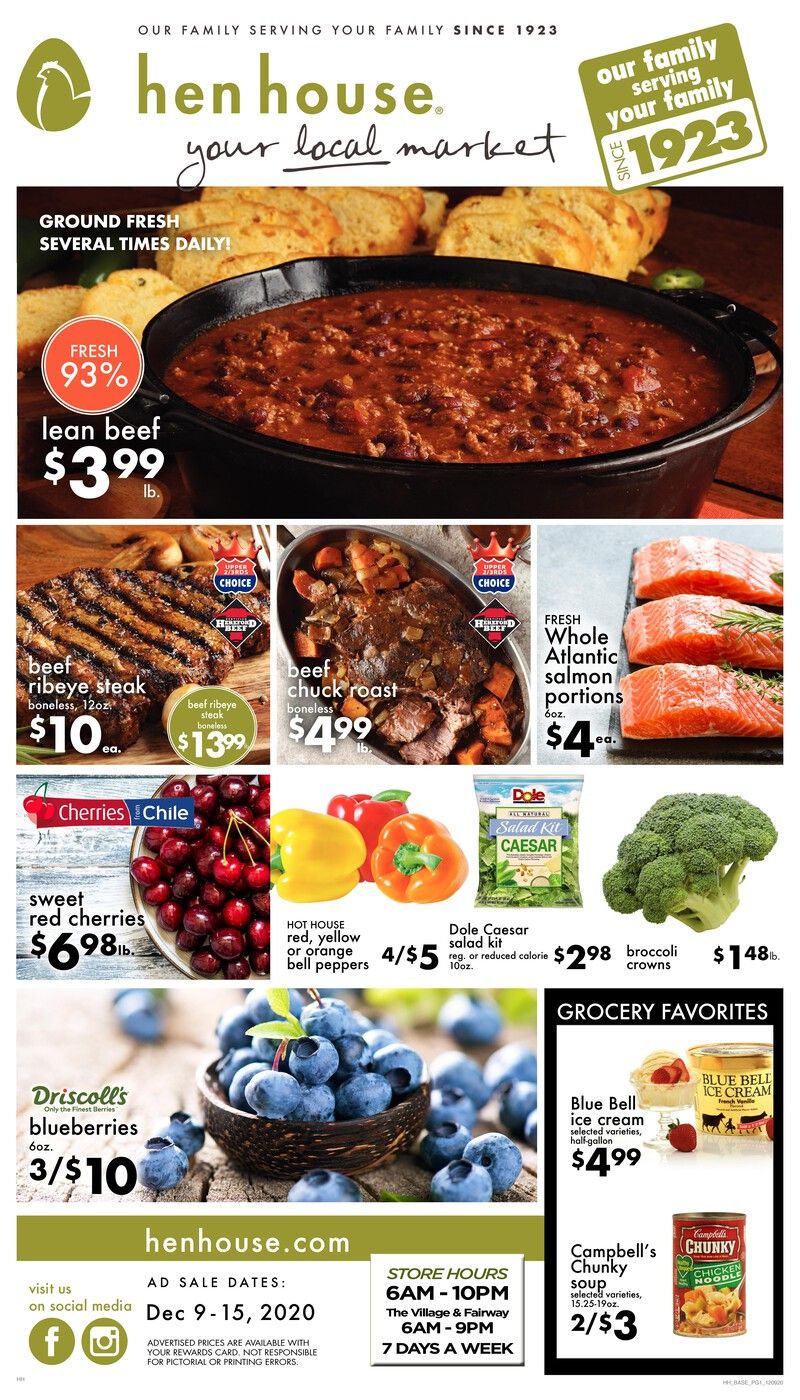 Hen House Weekly Ad Flyer December 9 to December 15, 2020