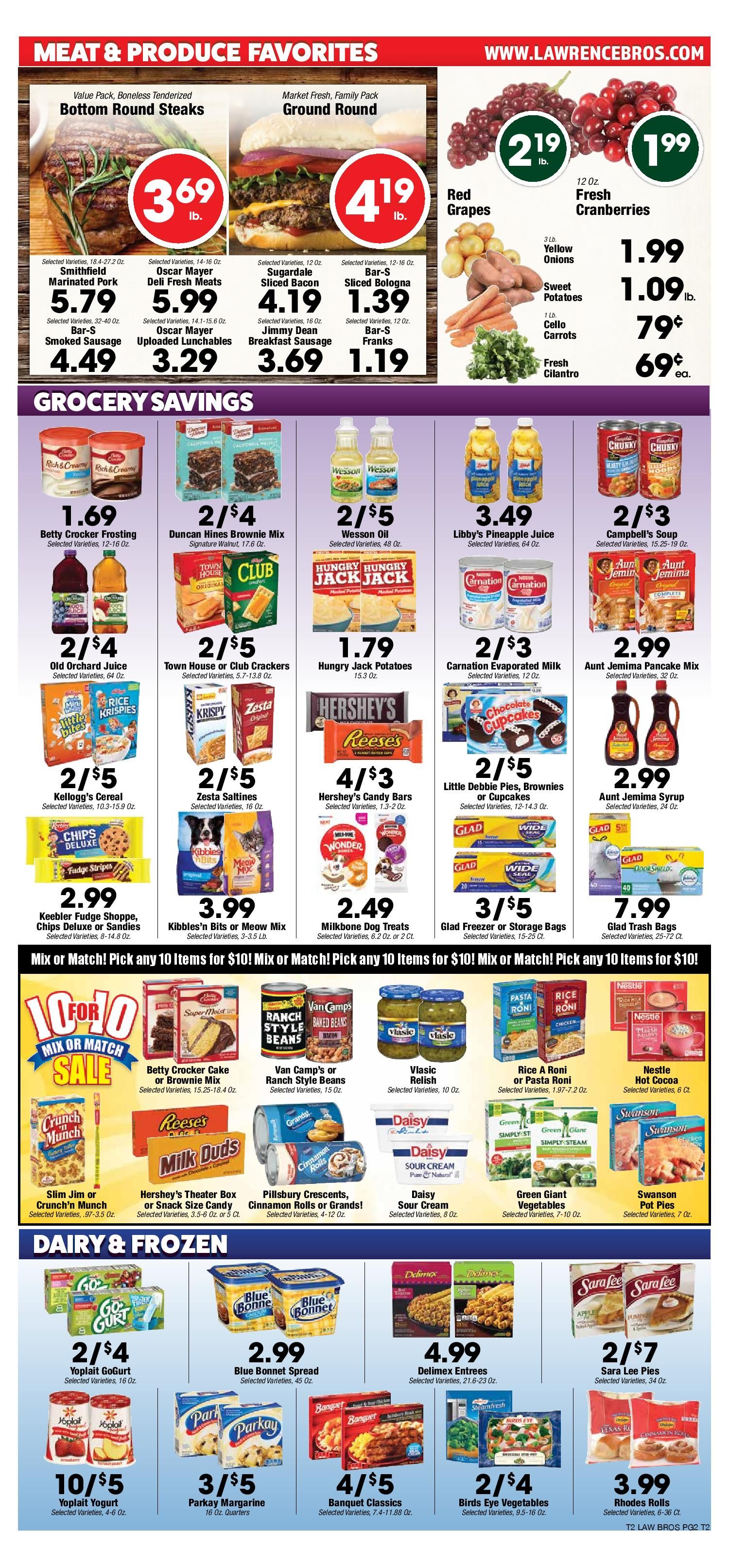 Lawrence Bros Weekly Ad Flyer December 9 to December 15, 2020