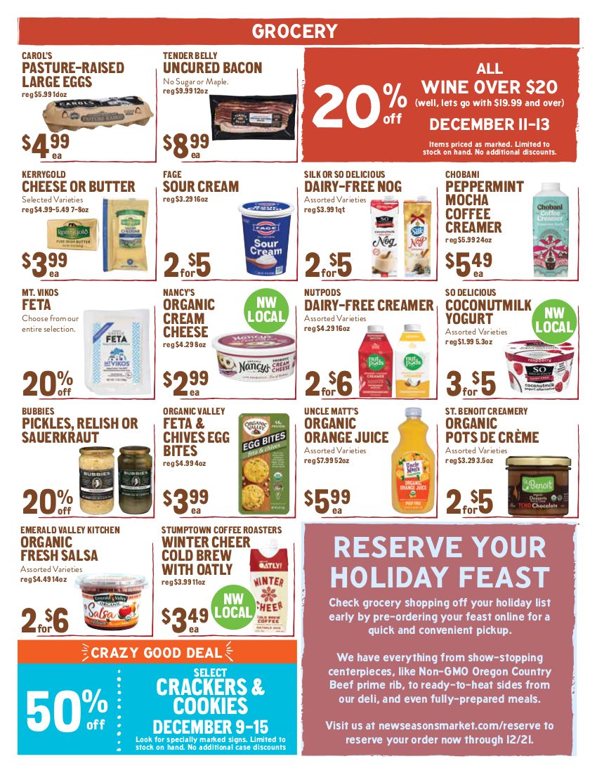 New Seasons Market (OR) Weekly Ad Flyer December 9 to December 15, 2020